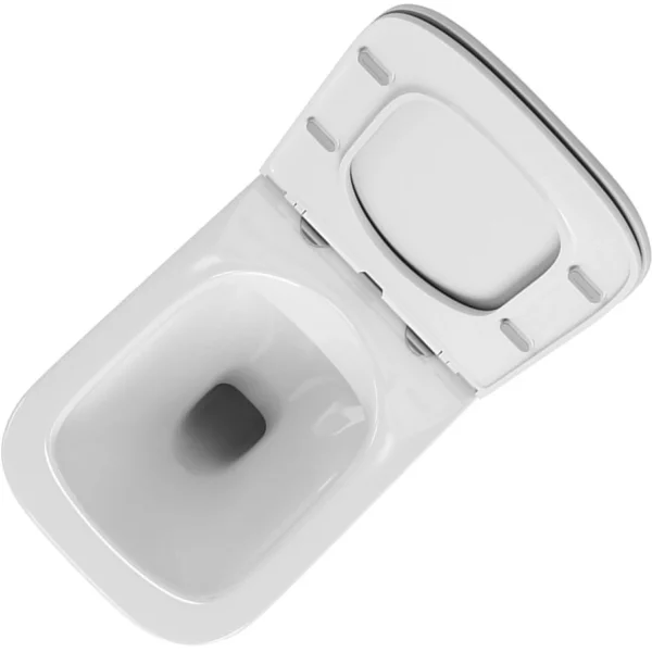 Унитаз-компакт Point Ника PN42081 безободковый, с сиденьем микролифт, белый