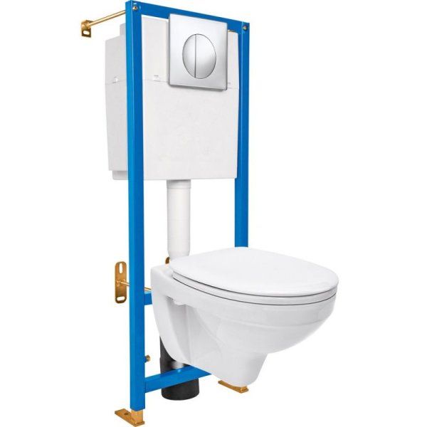 Кнопка смыва Cersanit Actis S-IN-LEON-C3506 хром глянцевый