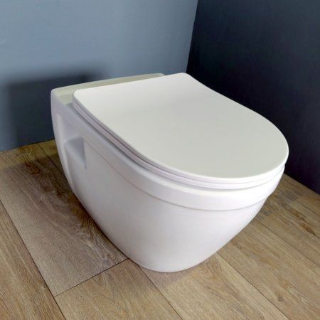 Унитаз подвесной Teymi Vitra безободковый, сиденье микролифт T40804