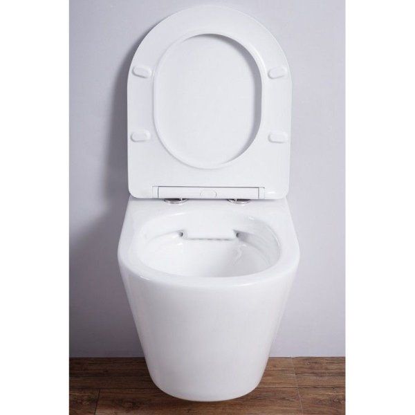 Унитаз подвесной Esbano Clavel безободковый, белый