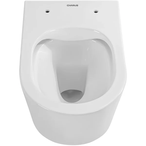 Унитаз подвесной Charus Infinito EWC700-130W безободковый, с сиденьем микролифт, белый
