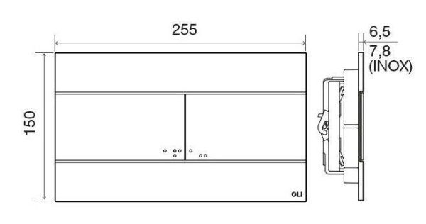 Комплект: Инсталляция Expert Total Black LE, мех. + панель слива Slim Della хр.гл. OLI (886668SDOO)