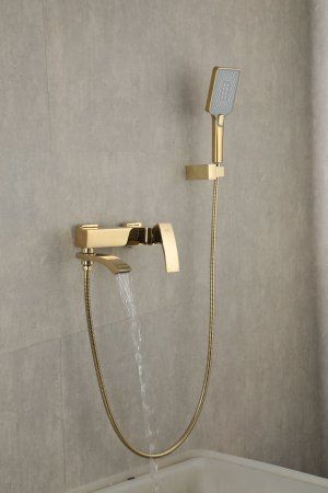 Смеситель для ванны Gappo G3207-3, однорычажный, золото