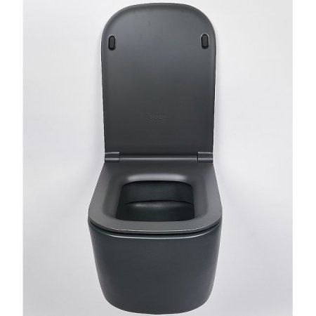 Комплект 4в1 инсталляции с WC и клавишей Valsir KIT VSCR 5486NEMT Slim P1 черный матовый/хром