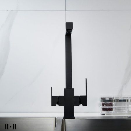 Смеситель для кухни Shevanik S1JR48QLH, Черный