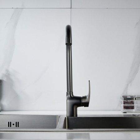 Смеситель для кухни Shevanik S5MY05GH3THC, Оружейная сталь