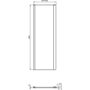 Боковая стенка Ideal Standard Connect 2 K9297V3 70х195 черный матовый