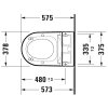 Чаша для унитаза подвесного Duravit Starck f Plus 2510092000