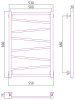 Полотенцесушитель водяной Сунержа Сирокко 30-0253-8050 800x500 белый матовый