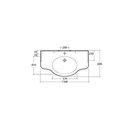 Мебельная раковина Aquanet Globo Ceramic