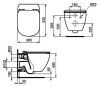 Унитаз подвесной Ideal Standard Tesi Aquablade T007901 + T352901 микролифт