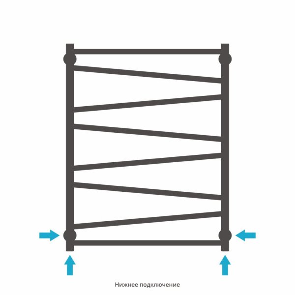 Полотенцесушитель водяной Сунержа Сирокко 31-0253-8060 800x600 черный матовый
