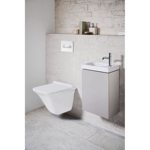 Кнопка смыва Loranto 24.5х1.9х16.5 для инсталляции, металл/пластик, цвет Белый глянцевый (7320)