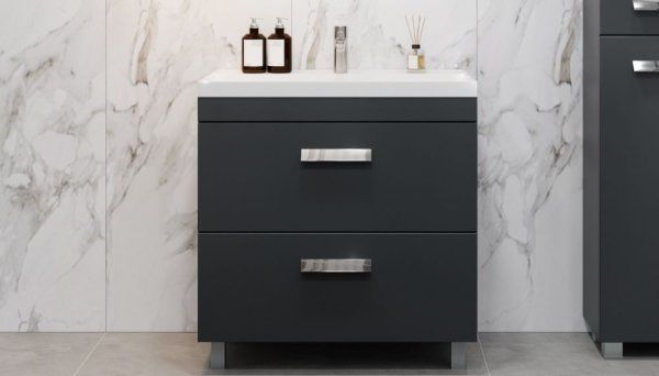 Тумба Velvex напольная Orlando 80, серый (tn.ORL.CLA.80.2Y графит)