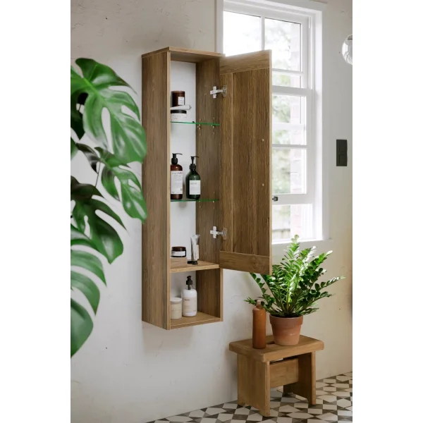 Пенал Aqwella Craft CRF0503DB подвесной L/R, дуб балтийский