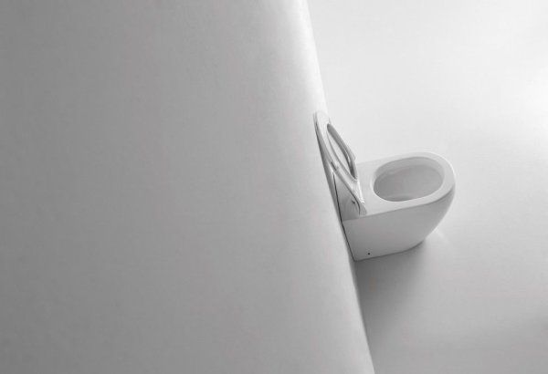 Унитаз приставной CeramaLux 3176, Бело-Глянцевый