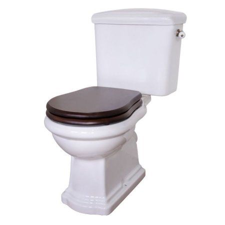 Унитаз-компакт Kerasan Retro 101301 горизонтальный выпуск, фурнитура золото