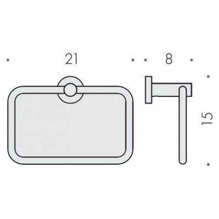 Полотенцедержатель Colombo Plus W4931.BM 21 кольцо, белый матовый