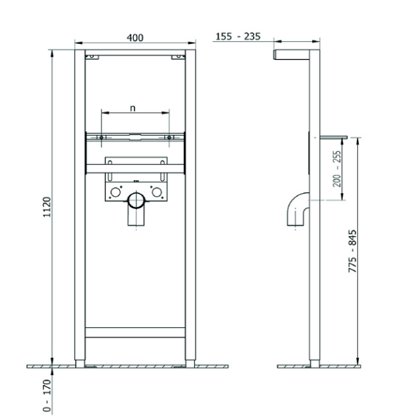 Система инсталляции для раковин Cersanit Link IN-UM-LINK