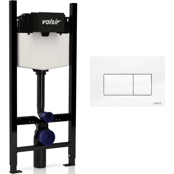 Кнопка смыва Valsir P1 VS0871301 для инсталляции, белый глянец