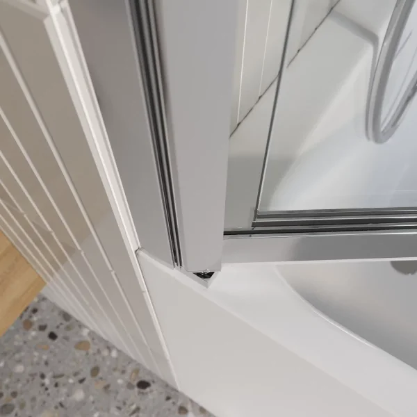 Шторка на ванну BelBagno Luce LUCE-VF-11-90/145-C-Cr 90 см, профиль хром, стекло прозрачное