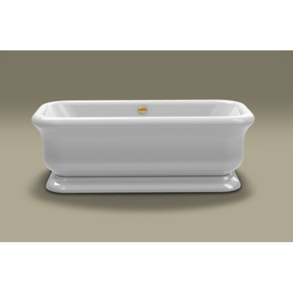 Акриловая ванна Knief Retro 0100-090-14oro 180x85 отдельностоящая, белый