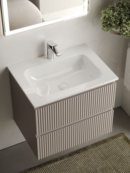 Тумба подвесная SANCOS Snob R 590х445х500, c двумя ящиками оснащенными доводчиками, Doha Soft, SNR60SM