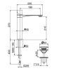 Смеситель для раковины Webert ONE-B NB830402015, хром/сталь