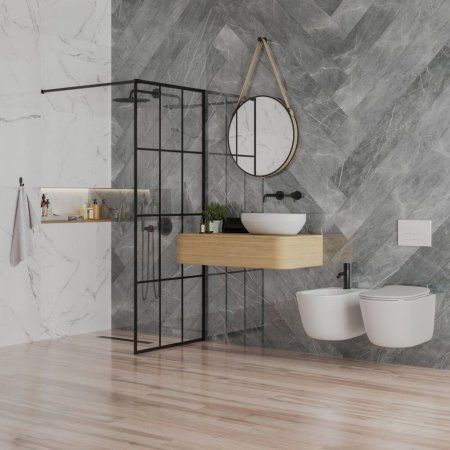 Смеситель для ванны Paini Cox Grip встраиваемый, черный матовый