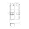 Пенал подвесной, 40 см, темно-серый, Torr, IDDIS (TOR40D0i97)