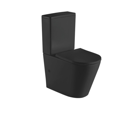 Унитаз напольный CeramaLux 2179 MB, Черно-Матовый