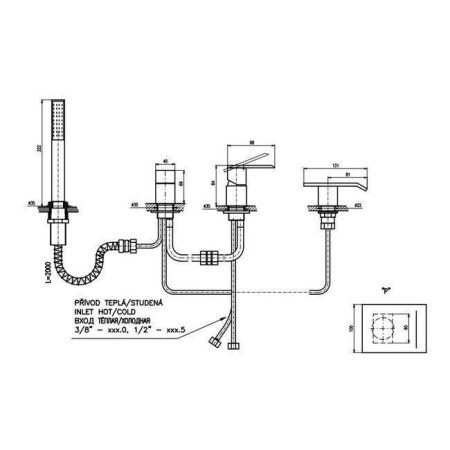 Смеситель Rav Slezak Loira LR573.5PZ для ванны золото