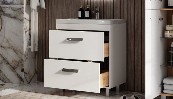 Тумба Velvex напольная Orlando 70, белый матовый (tn.ORL.CLA.70.2Y белый матовый)