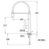 Смеситель Teka Formentera 62937020FN черный/хром