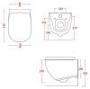 Чаша для унитаза подвесного ArtCeram File 2.0 FLV001 17;00 черный матовый
