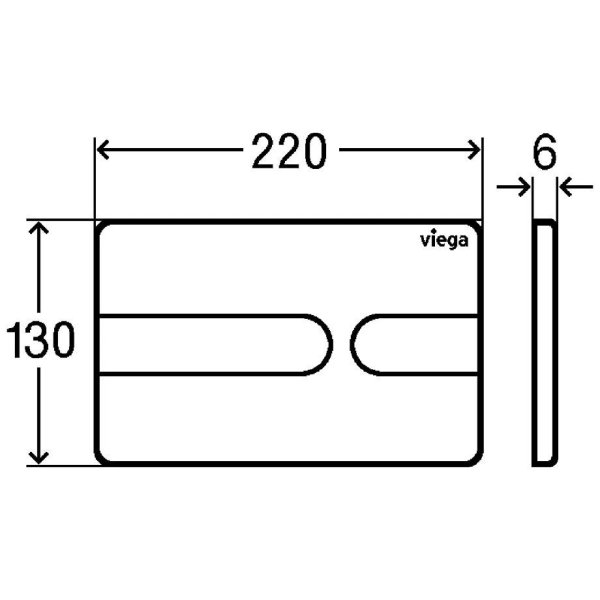 Кнопка смыва Viega Visign for Style 23 773175 черный насыщенный