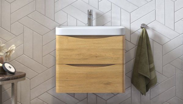 Тумба подвесная Velvex Clay 60.2Y, дуб верона (tp.CLA.9595.60.2Y дуб верона)