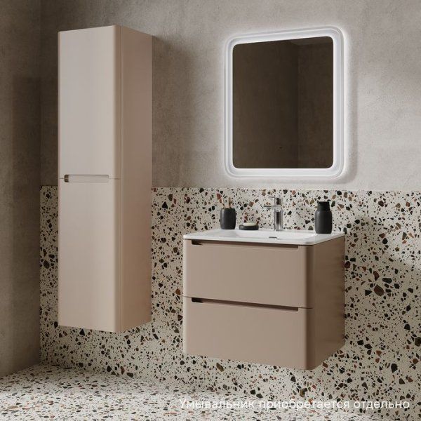 Тумба подвесная, 60 см, капучино, Edifice, IDDIS, EDNPI6YG0CYZ0iGD95ZE  подходит умыв. 0106000i28