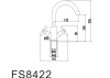 Смеситель для кухни Fmark (FS8422H)