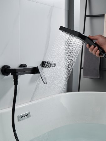 Смеситель для ванны Shevanik S4552H, Черный