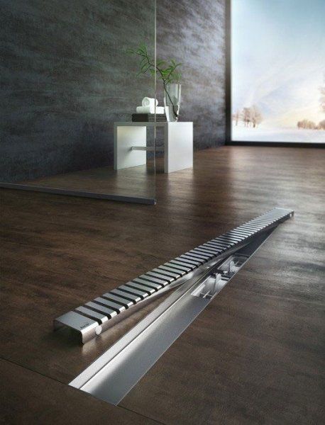 Решетка AlcaPlast Line LINE-650L хром глянцевый