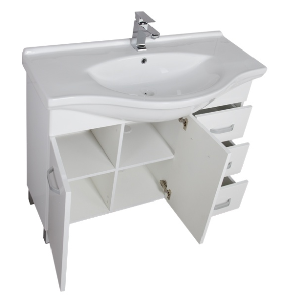 Тумба под раковину Aquanet Глория 00171600 100 белая