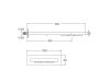 Верхний душ Cristina Sandwich Cascata PD38251 хром