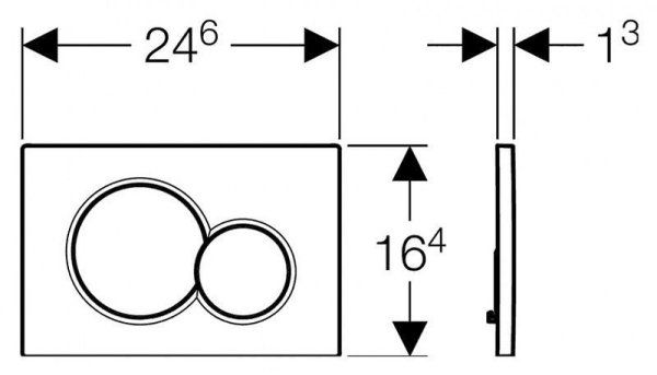 Кнопка смыва Geberit Sigma 01 115.770.FR.5 белый Star white