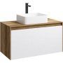 Мебель для ванной Aqwella 5 stars Mobi MOB0112DB+MOB0712W 120 дуб балтийский/белый