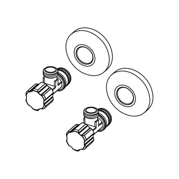 Угловые вентили Tece TECEone 9820464 хром