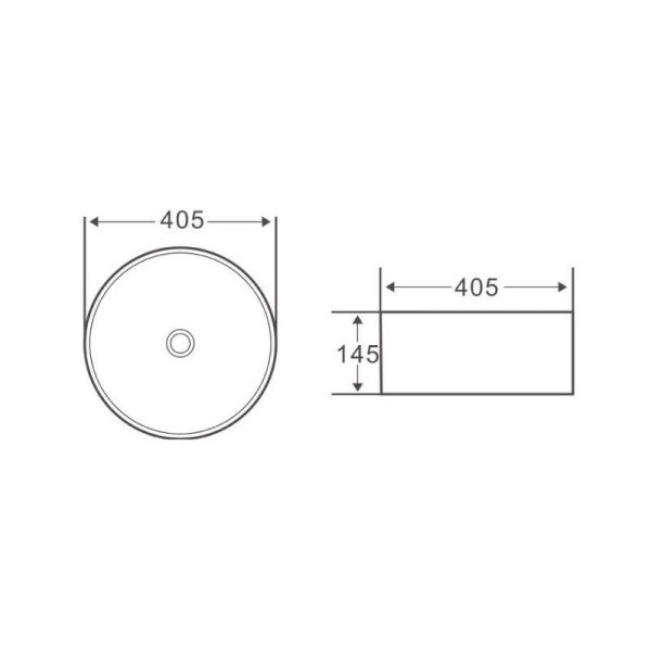 Раковина BelBagno BB1342H300 40,5 см белый
