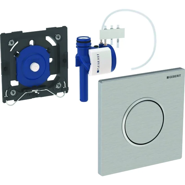 Система пневматического управления смывом писсуара, смывная клавиша типа 10 Geberit полированный хром 116.015.SN.1