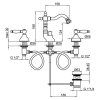Смеситель для биде Webert Dorian DO710502010, золото