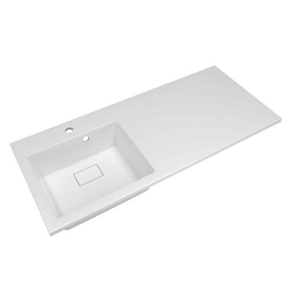 Раковина Florentina Аванти 110 см 10.310.0L110.001, белая